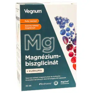 Vegnum Magnézium-biszglicinát + Kurkuma kivonat kapszula - 30db