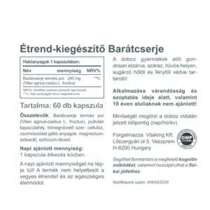 Vitaking Barátcserje kapszula - 60db termékcímke