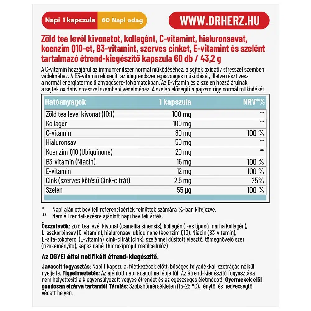 Dr. Herz Anti Aging kapszula - 60db 2 Dr. Herz Anti Aging kapszula - 60db - Image 2