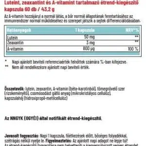 Dr. Herz Lutein Max kapszula - 60db 3 Dr. Herz Lutein Max kapszula - 60db - Image 2