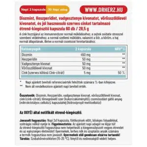 Dr. Herz XXL Diozmin Heszperidin kapszula - 120db 3 Dr. Herz XXL Diozmin Heszperidin kapszula - 120db - Image 2