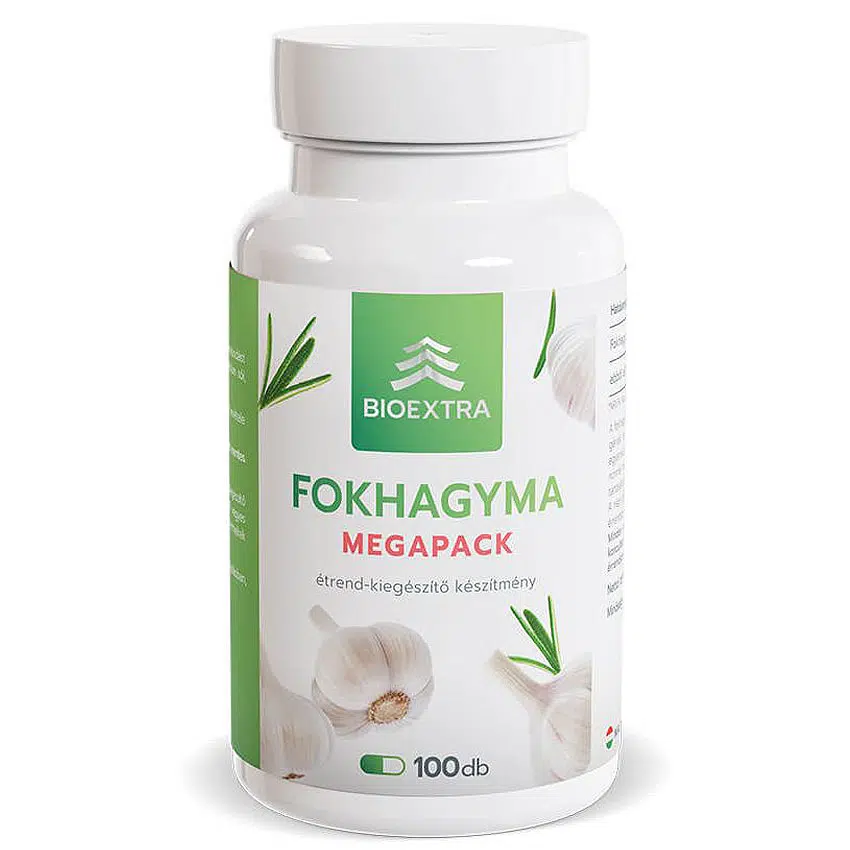 Bioextra fokhagyma Megapack kapszula - 100db 1 Bioextra fokhagyma kapszula megapack 100 db