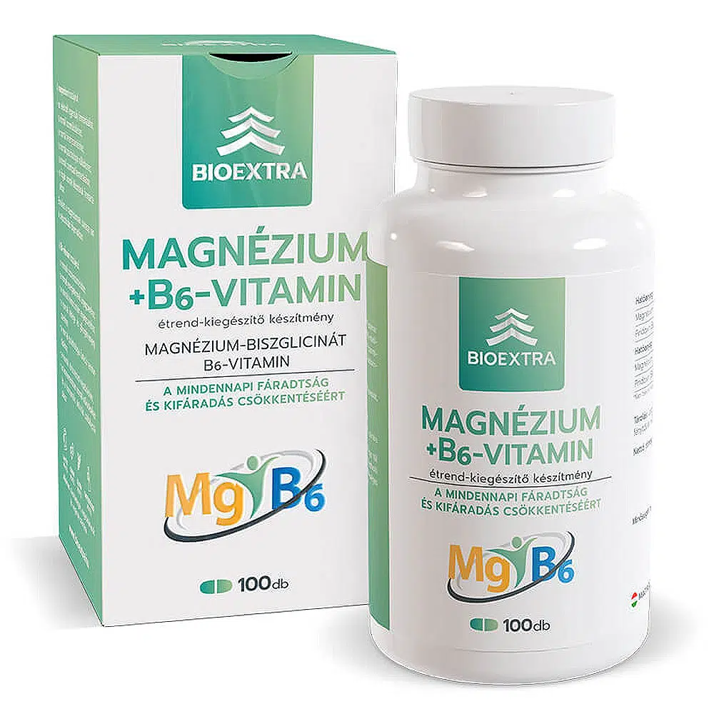Bioextra Magnézium + B6-vitamin filmtabletta - 100db 1 Bioextra Magnézium + B6-vitamin filmtabletta - 100db