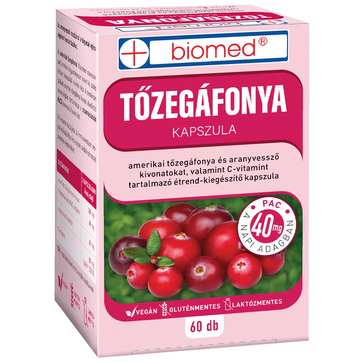 Biomed Tőzegáfonya kapszula - 60db 1 Biomed tőzegáfonya kapszula 60db