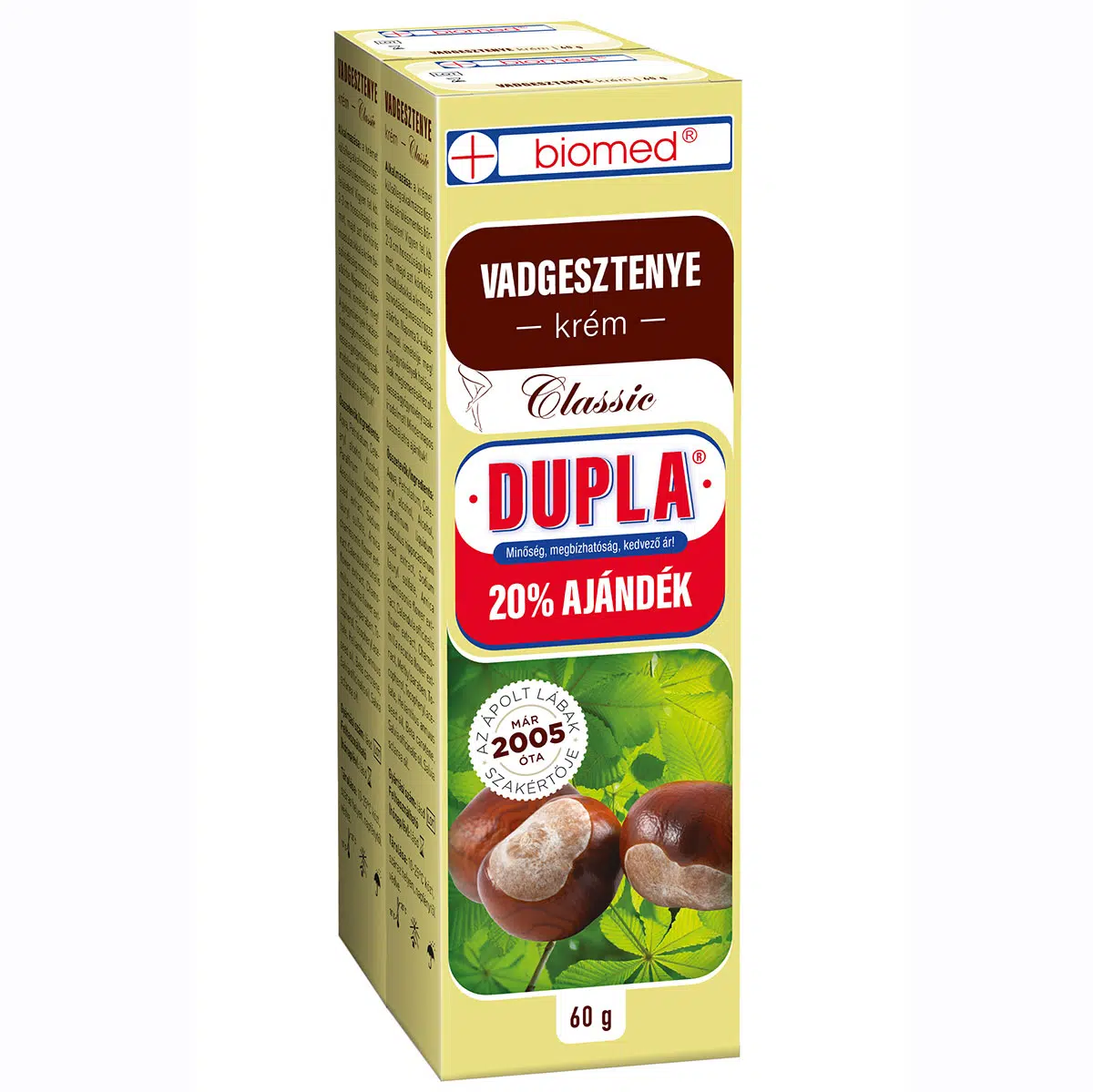 Biomed vadgesztenye krém dupla - 2x60g 1 Biomed vadgesztenye krém dupla 2x60 g