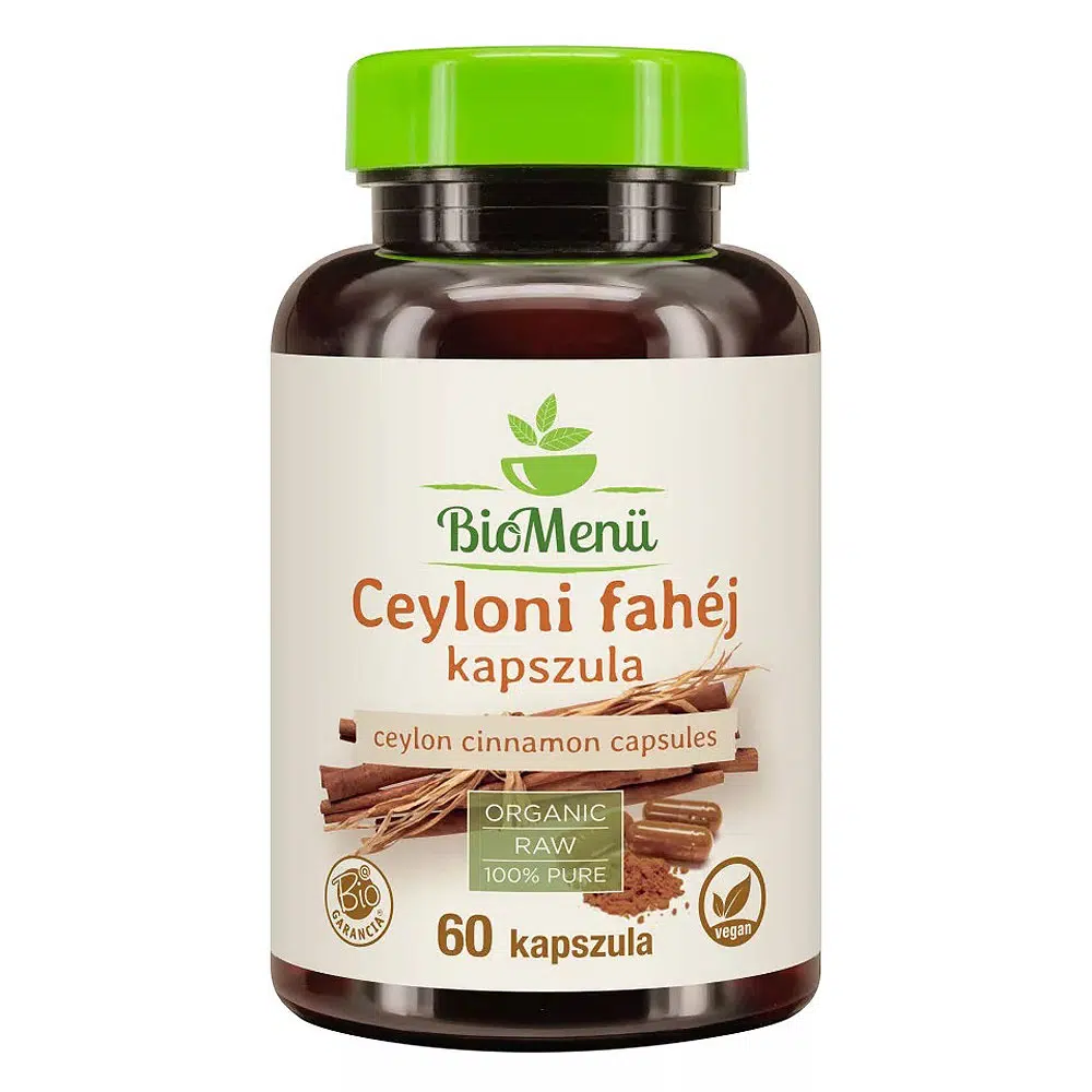 Biomenü Bio Ceyloni fahéj kapszula - 60db 1 Biomenü Bio Ceyloni fahéj kapszula 60 db