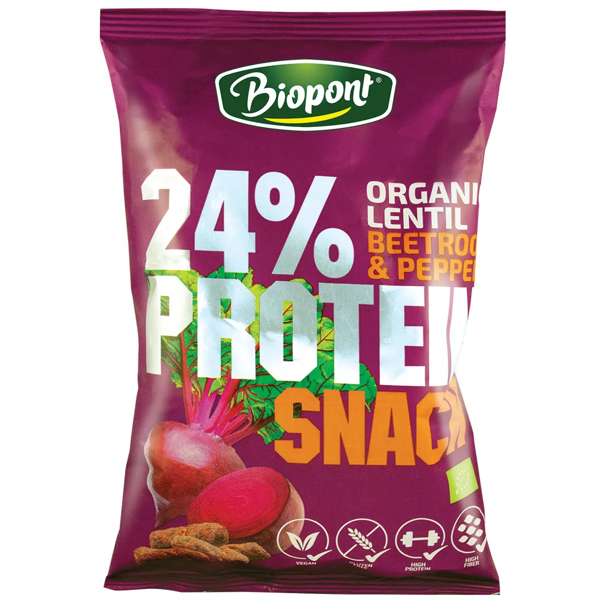 Biopont Protein Snack céklás-borsos (gluténmentes) - 50 g 1 Biopont Protein Snack céklás-borsos (gluténmentes) - 50 g