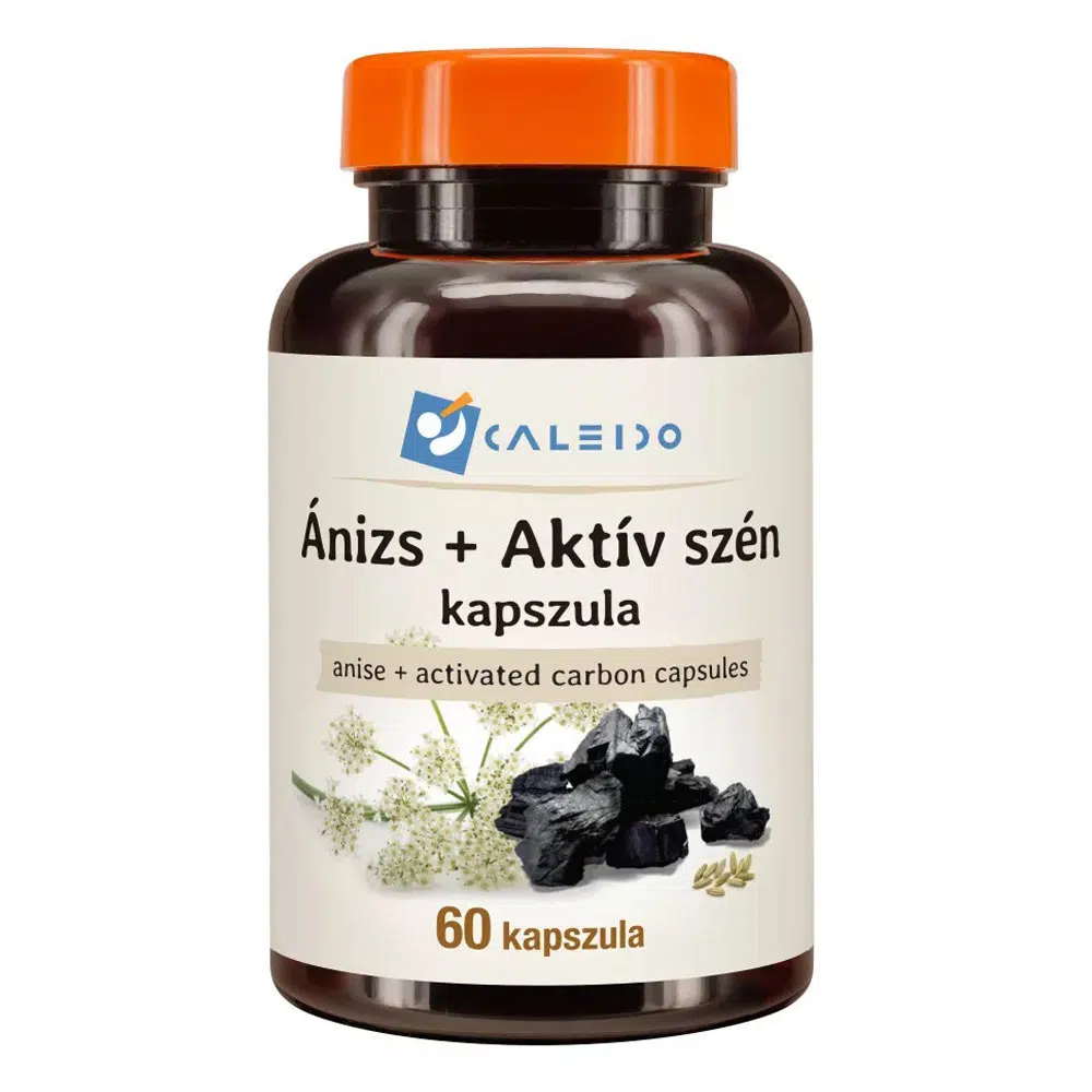 Caleido Ánizs+Aktív szén kapszula - 60db 1 Caleido Ánizs+Aktív szén kapszula 60 db