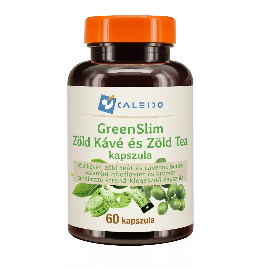 Caleido GreenSlim Zöld kávé és Zöld tea kapszula - 60db 1 Caleido GreenSlim Zöldkávé és Zöldtea 60db kapszula