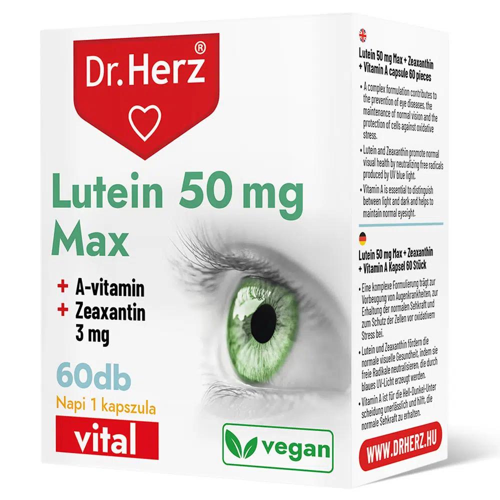 Dr. Herz Lutein Max kapszula - 60db 1 Dr. Herz Lutein Max kapszula - 60db