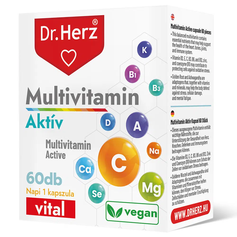 Dr. Herz Multivitamin Aktív kapszula - 60db 1 Dr. Herz Multivitamin Aktív kapszula - 60db