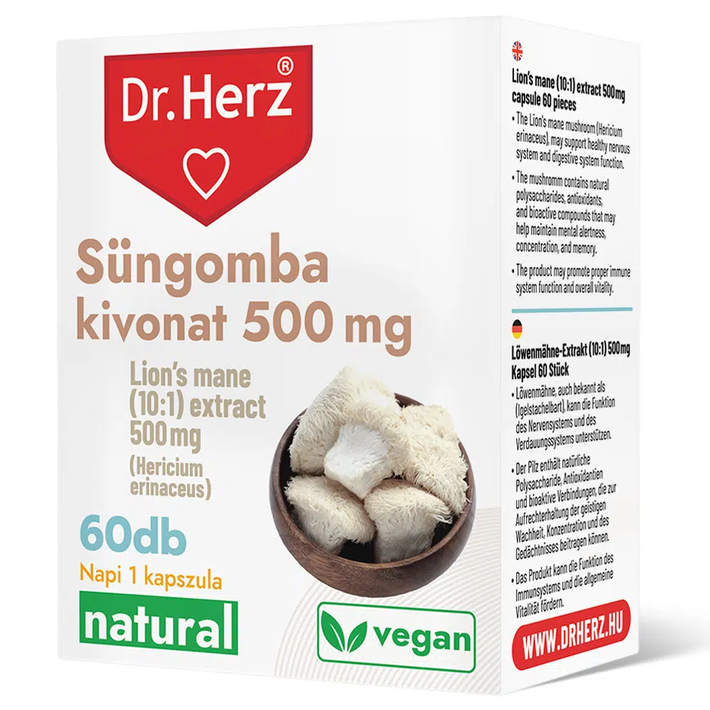Dr. Herz Süngomba kapszula - 60db 1 Dr. Herz Süngomba kapszula - 60db