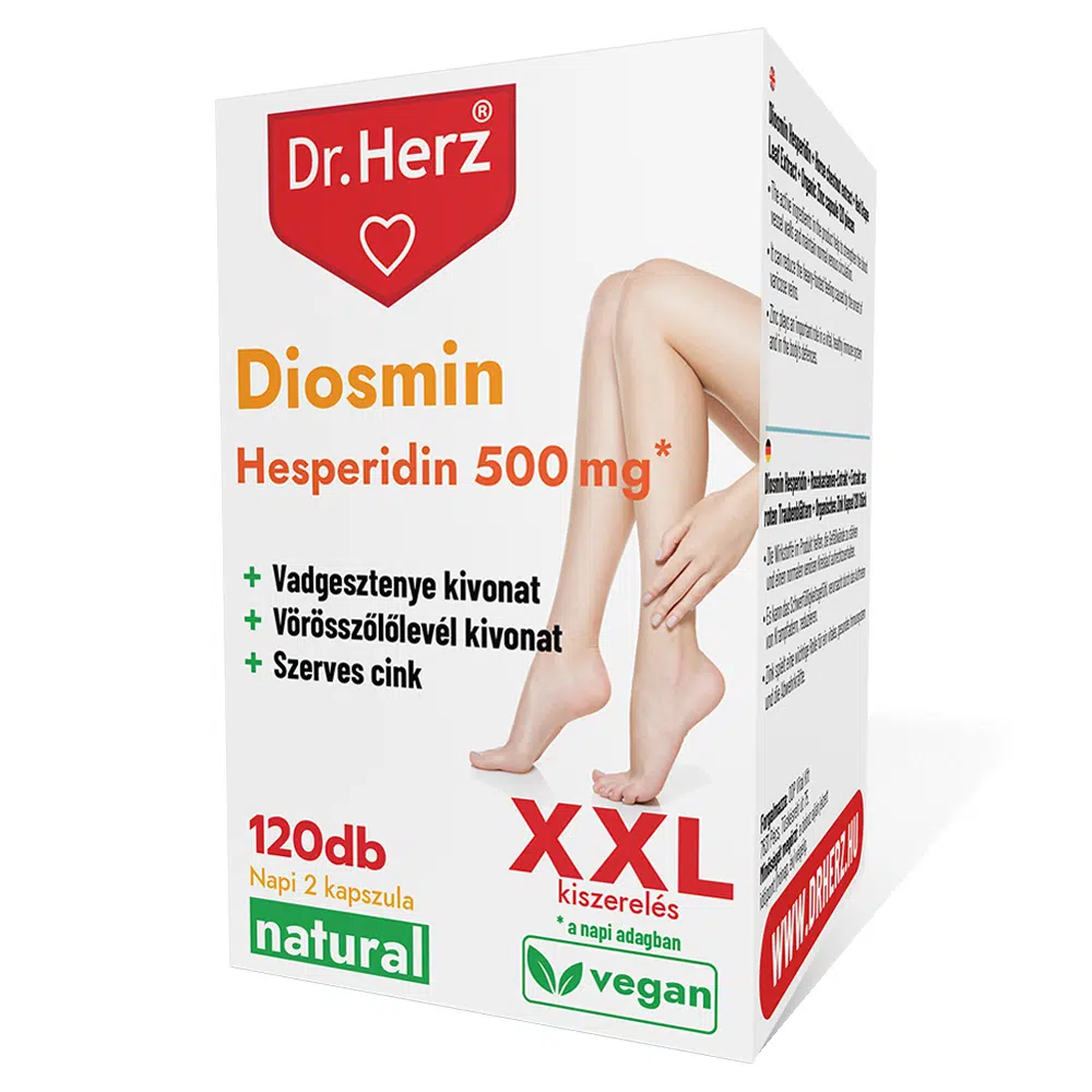 Dr. Herz XXL Diozmin Heszperidin kapszula - 120db 1 Dr. Herz XXL Diozmin Heszperidin kapszula - 120db
