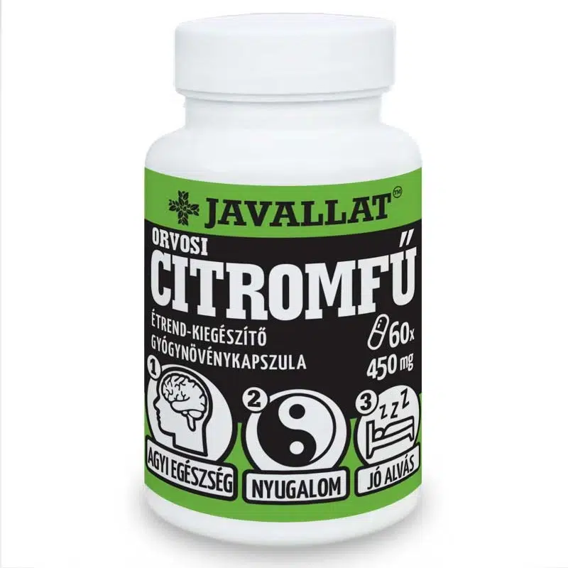 Javallat Orvosi citromfű kapszula - 60db 1 Javallat Orvosi citromfű kapszula 60db