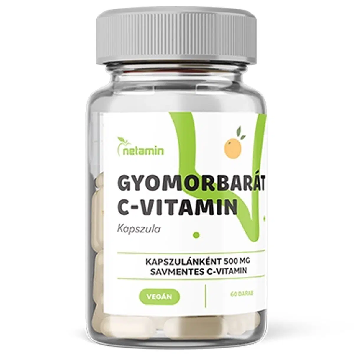 Netamin Gyomorbarát C-vitamin 500mg kapszula - 60db 1 Netamin Gyomorbarát C-vitamin 500mg kapszula 60db