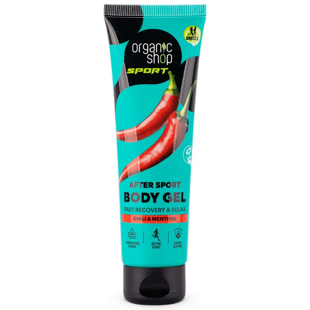 Organic Shop Sportolás utáni gél chilivel és mentollal - 75ml 1 Organic Shop Sportolás utáni gél chilivel és mentollal - 75ml