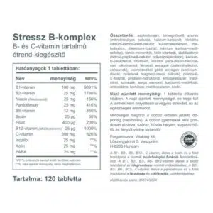Vitaking Stress B-Komplex vitamin tabletta – 120db 3 Vitaking Stress B-Komplex vitamin tabletta – 120db - Image 2