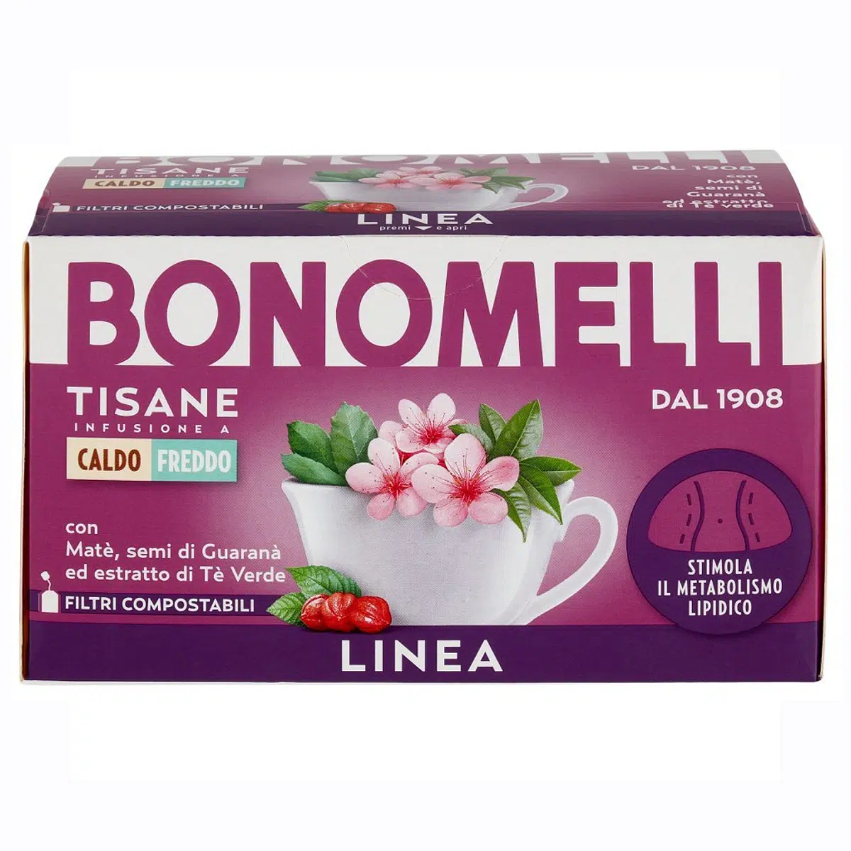 Bonomelli Karcsúsító gyógynövénytea – 16 filter 1 Bonomelli Karcsúsító étrend-kiegészítő gyógynövénytea - 16 filter