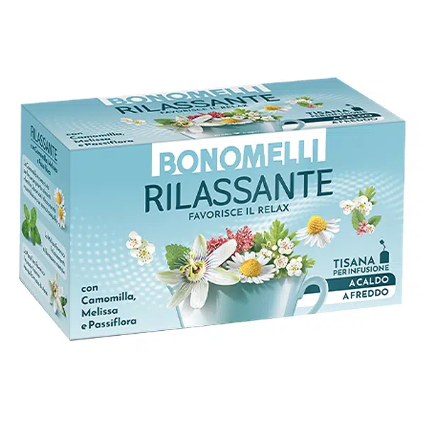 Bonomelli Nyugtató gyógynövénytea – 16 filter 1 Bonomelli Nyugtató étrend-kiegészítő gyógynövénytea - 16 filter