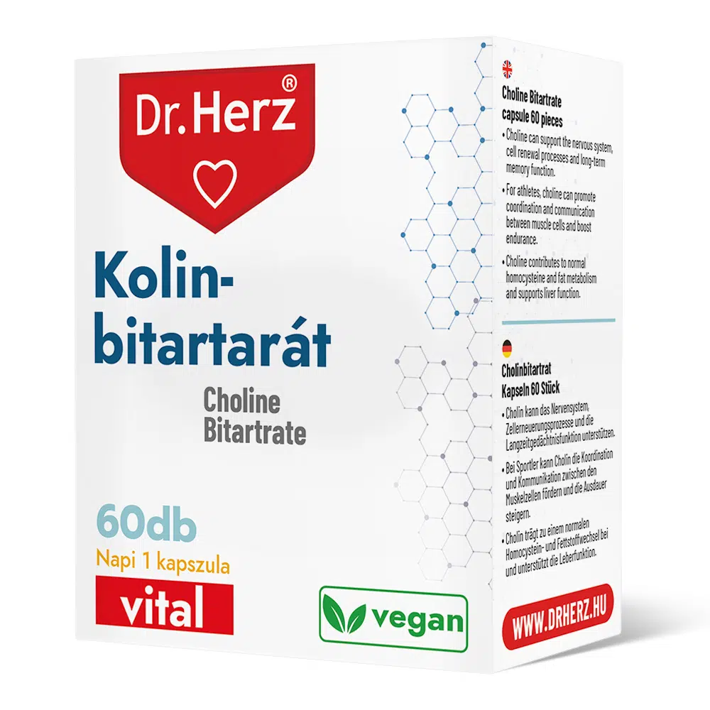 Dr. Herz Kolin-bitartarát kapszula - 60db 1 Dr. Herz Kolin-bitartarát kapszula - 60db