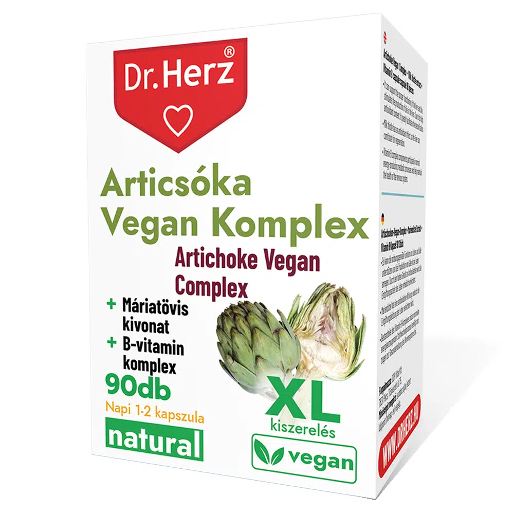 Dr. Herz XL Articsóka Vegan Komplex kapszula - 90db 1 Dr. Herz XL Articsóka Vegan Komplex kapszula - 90db