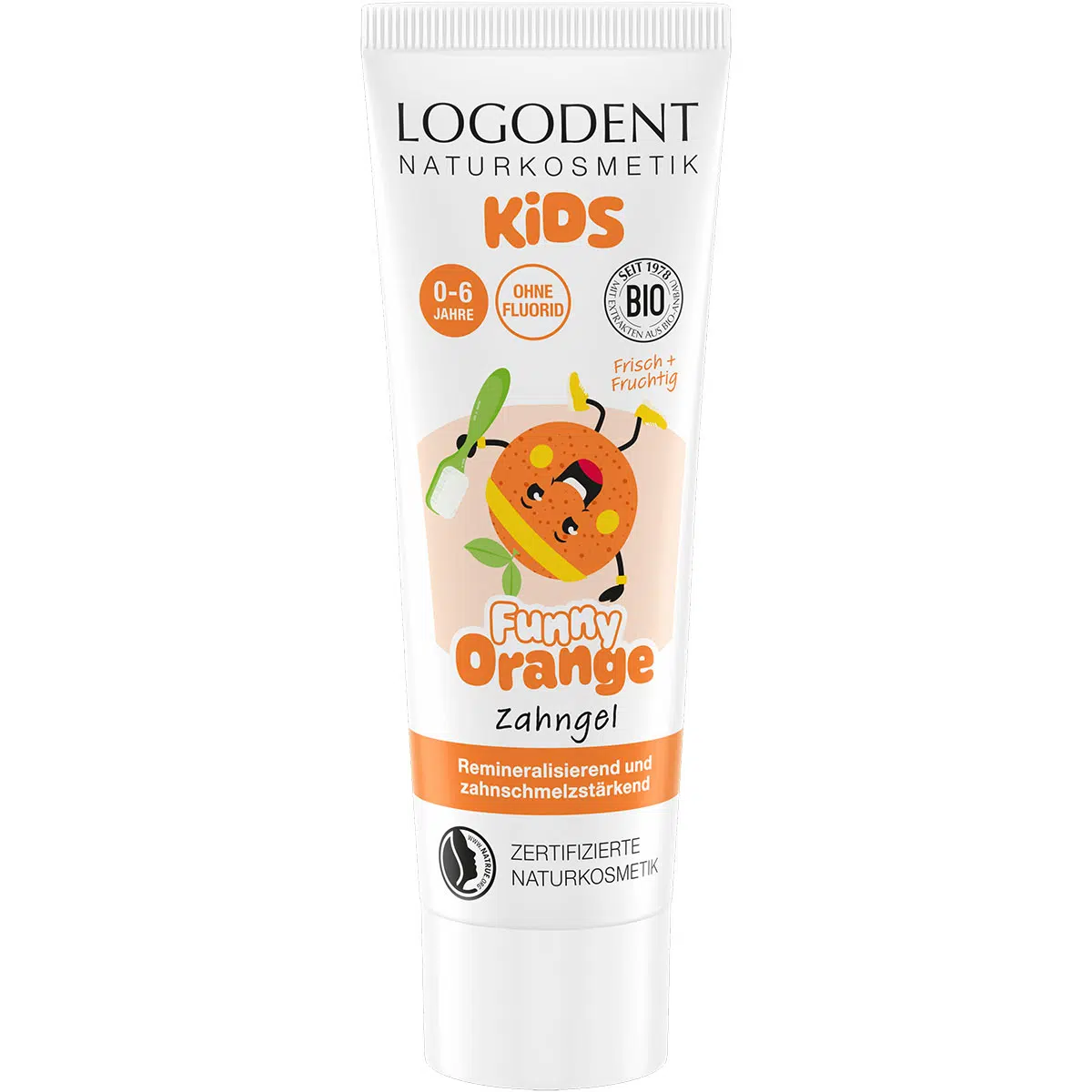 Logodent Funny Orange gyermekfogkrém - 75ml 1 Logodent Funny Orange gyermekfogkrém - 75ml