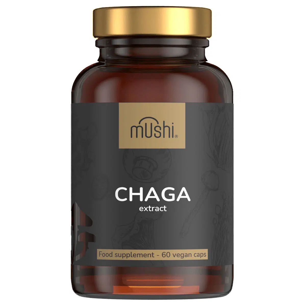 Mushi Chaga gomba kivonat kapszula - 60db 1 Mushi Chaga gomba kivonat kapszula 60db