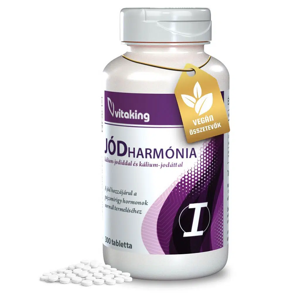 Vitaking Jódharmónia 600mcg tabletta - 300db 1 Vitaking Jódharmónia 600mcg tabletta - 300db