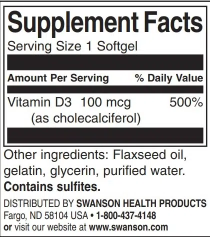 Swanson D3-vitamin 4000NE lágyzselatin kapszula - 90db 2 Swanson D3-vitamin 4000NE lágyzselatin kapszula - 90db - Image 2