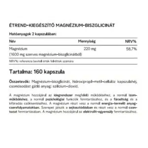 Vitaking Magnézium Biszglicinát kapszula - 160db - Image 2