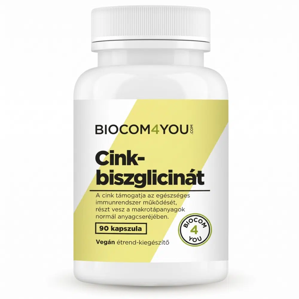 Biocom4You Cink-biszglicinát kapszula - 90db 1 Biocom4You Cink-biszglicinát kapszula 90db