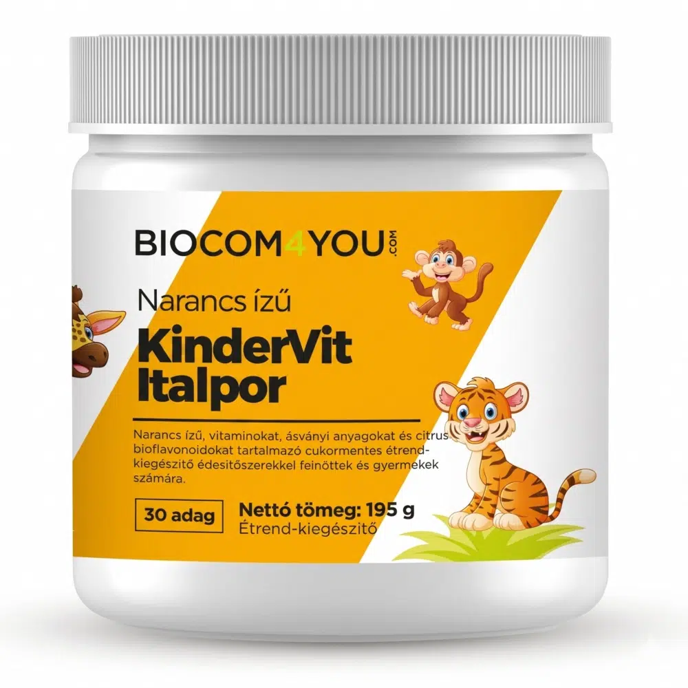 Biocom Kindervit - narancsízű italpor - 190g 1 Biocom4You Kindervit - narancsízű italpor 190g