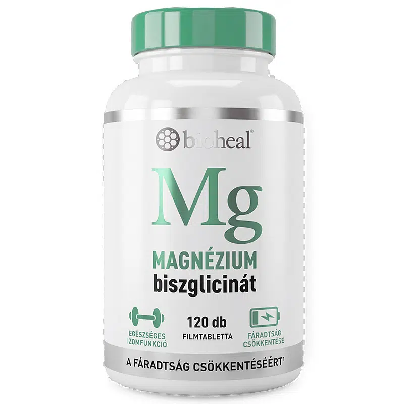 Bioheal Magnézium-biszglicinát + B6 filmtabletta - 120db 1 Bioheal Magnézium-biszglicinát + B6 filmtabletta - 120db