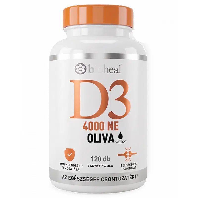 Bioheal Oliva D3 4000 NE lágykapszula - 120db 1 Bioheal Oliva D3 4000 NE lágykapszula - 120db