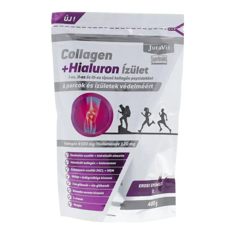 JutaVit Collagen+Hialuron Ízület Erdei gyümölcs ízű italpor - 400g 1 JutaVit Collagen+Hialuron ÍZÜLET Erdei gyümölcs 400g