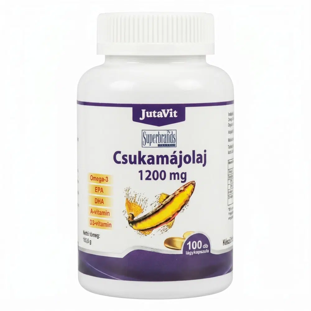 Jutavit Csukamáj olaj kapszula - 100db 1 Jutavit Csukamáj olaj kapszula 100db