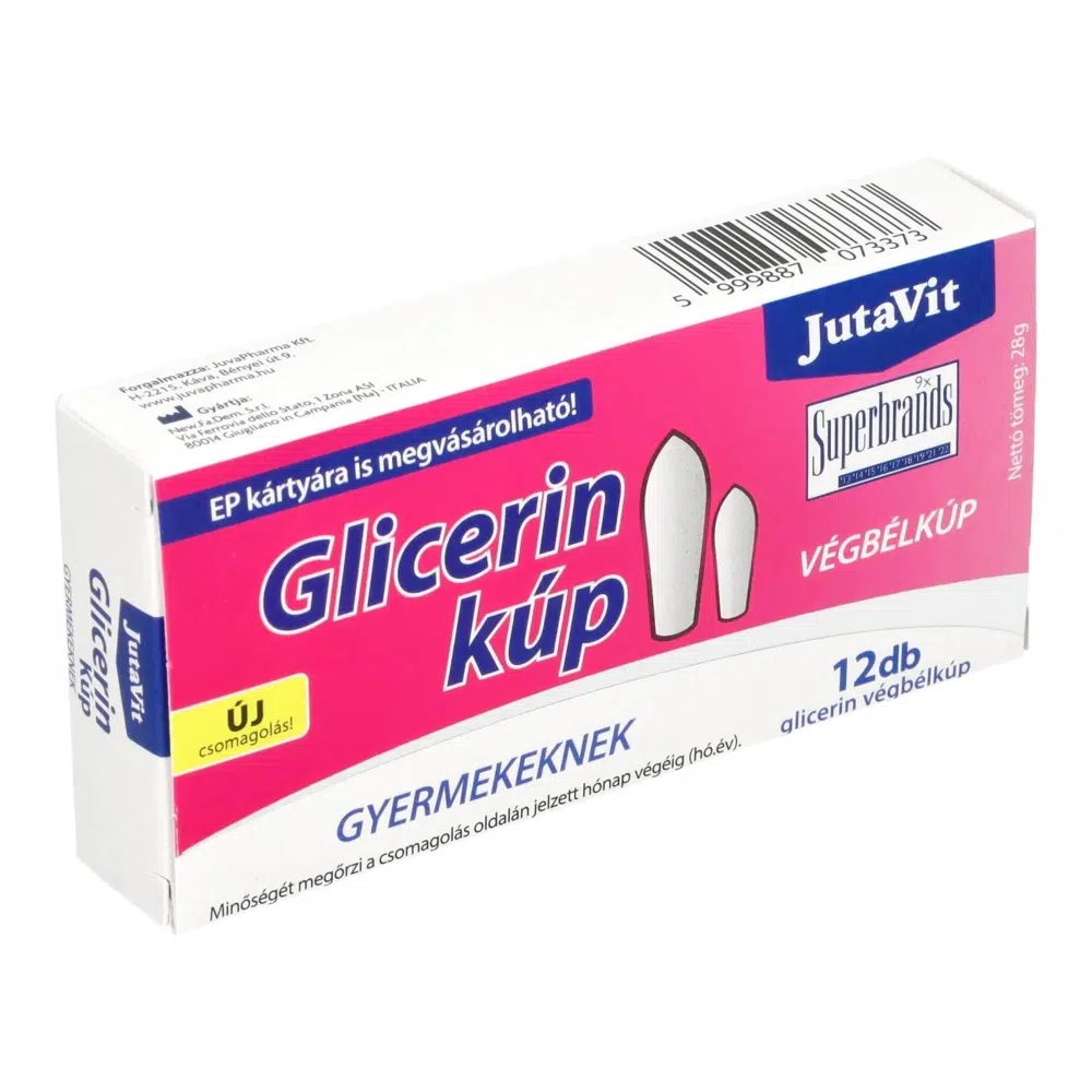 Jutavit Glicerin kúp gyerekeknek - 12db 1 Jutavit Glicerines kúp Gyermek 12db