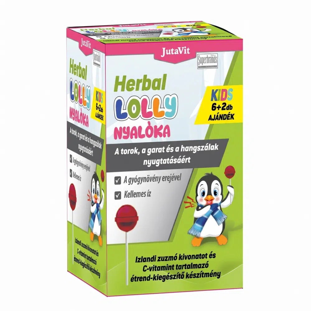 JutaVit Herbal Lolly Torok nyalóka - 6+2db 1 JutaVit Herbal Lolly Torok nyalóka 6+2 ajándék