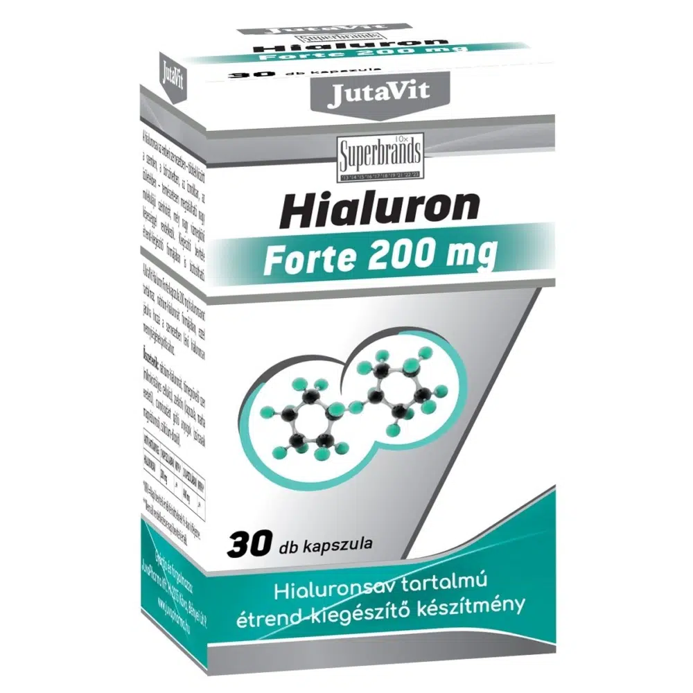JutaVit Hialuron Forte 200mg kapszula - 30db 1 JutaVit Hialuron forte 200mg kapszula 30db