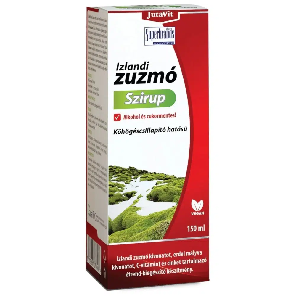 JutaVit Izlandi zuzmó szirup erdei mályva kivonattal - 150ml 1 Jutavit Izlandi zuzmó szirup 150ml