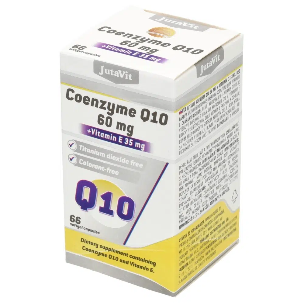 Jutavit Koenzim Q10 60mg + E-vitamin kapszula - 66db 1 Jutavit Koenzim Q10 + E-vitamin 66db kapszula