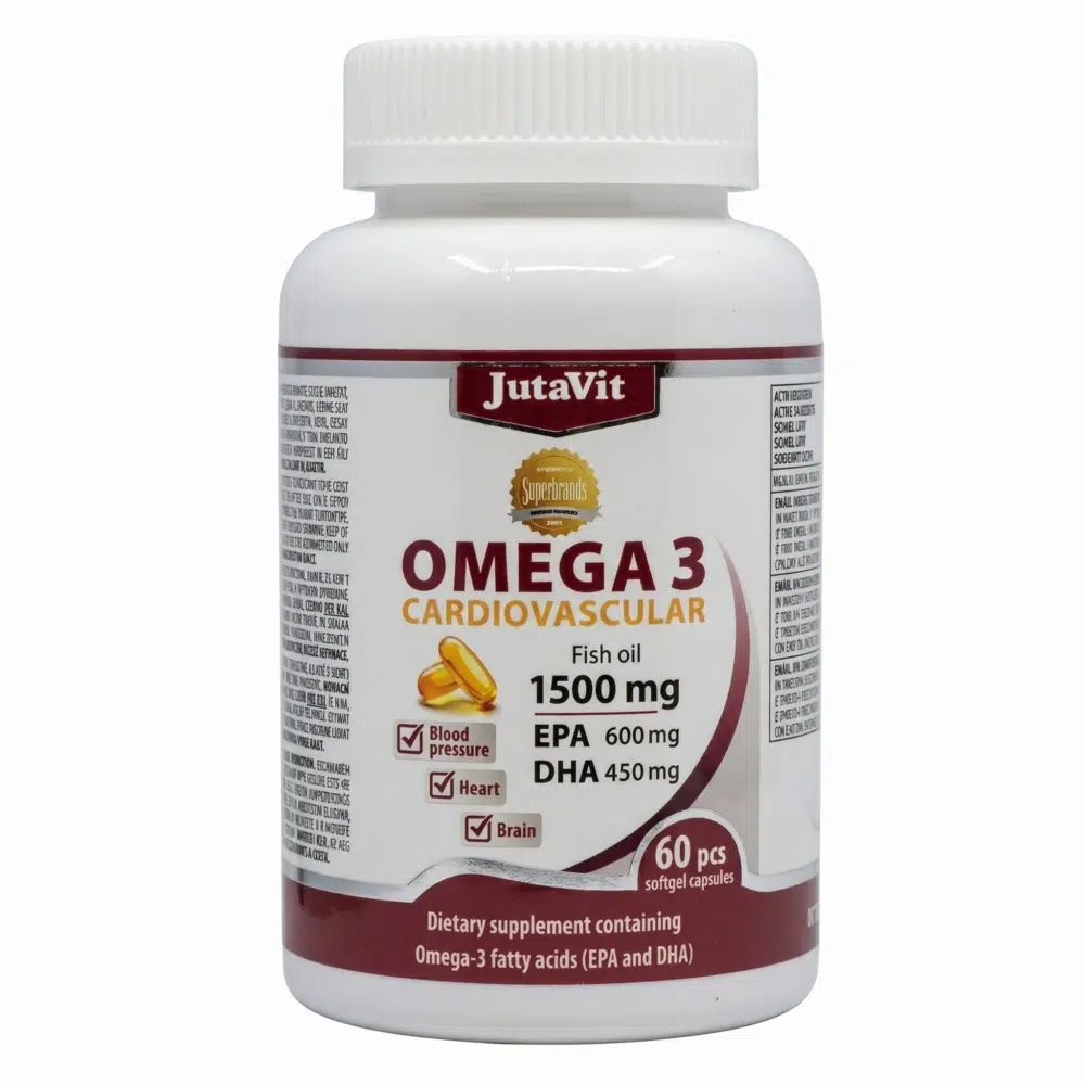 JutaVit Omega-3 Cardiovascular 1500mg kapszula - 60db 1 Jutavit Omega-3 Cardiovascular 1500mg 60db