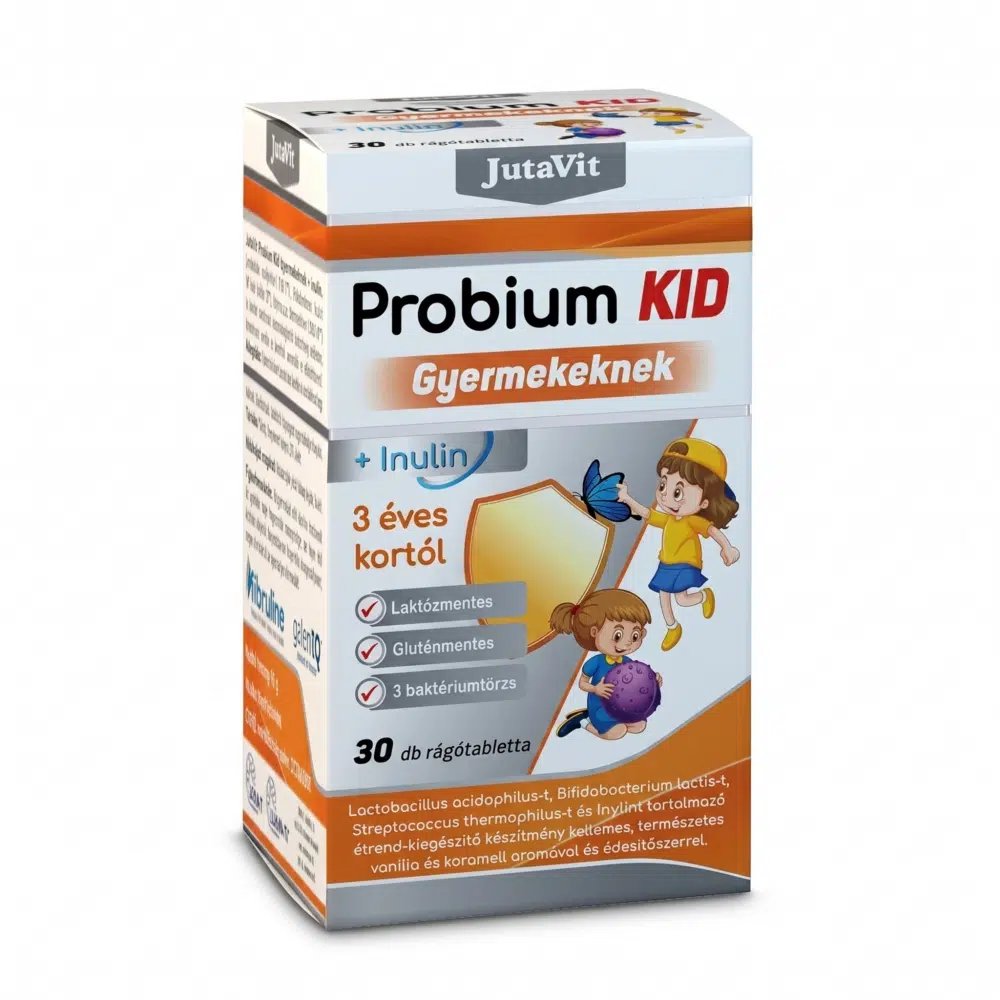 JutaVit Probium Kid Gyermekeknek rágótabletta - 30db 1 Jutavit Probium Kid Gyermekeknek 30db