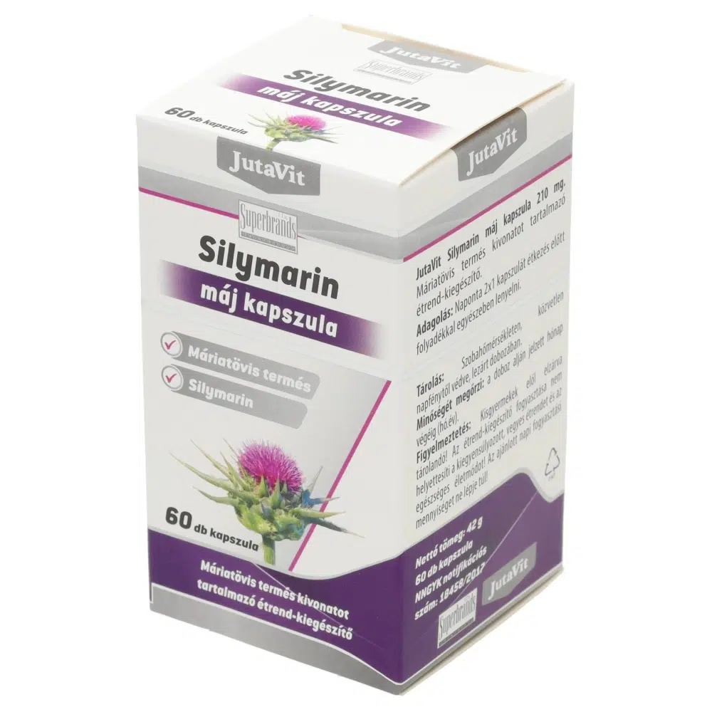 Jutavit Silymarin 210 Máj kapszula - 60db 1 Jutavit silymarin 210 máj kapszula 60db