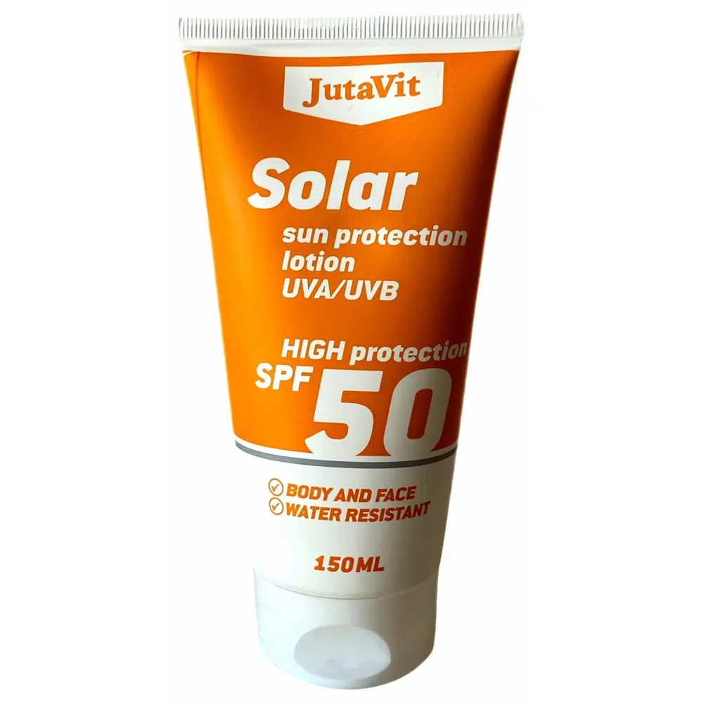 JutaVit Solar SPF50 naptej - 150ml 1 Jutavit Solar 50 naptej 150 ml (megújult)