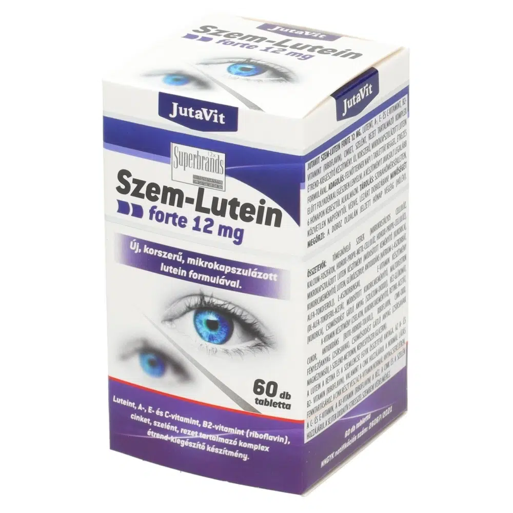 JutaVit Szem-Lutein forte 12mg kapszula - 60db 1 Jutavit szem-lutein forte 12mg 60db kapszula