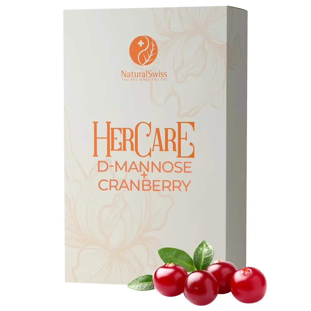 Natural Swiss HerCare D-mannóz+tőzegáfonya tabletta - 45db 1 Natural Swiss HerCare D-mannóz+tőzegáfonya tabletta 45 db