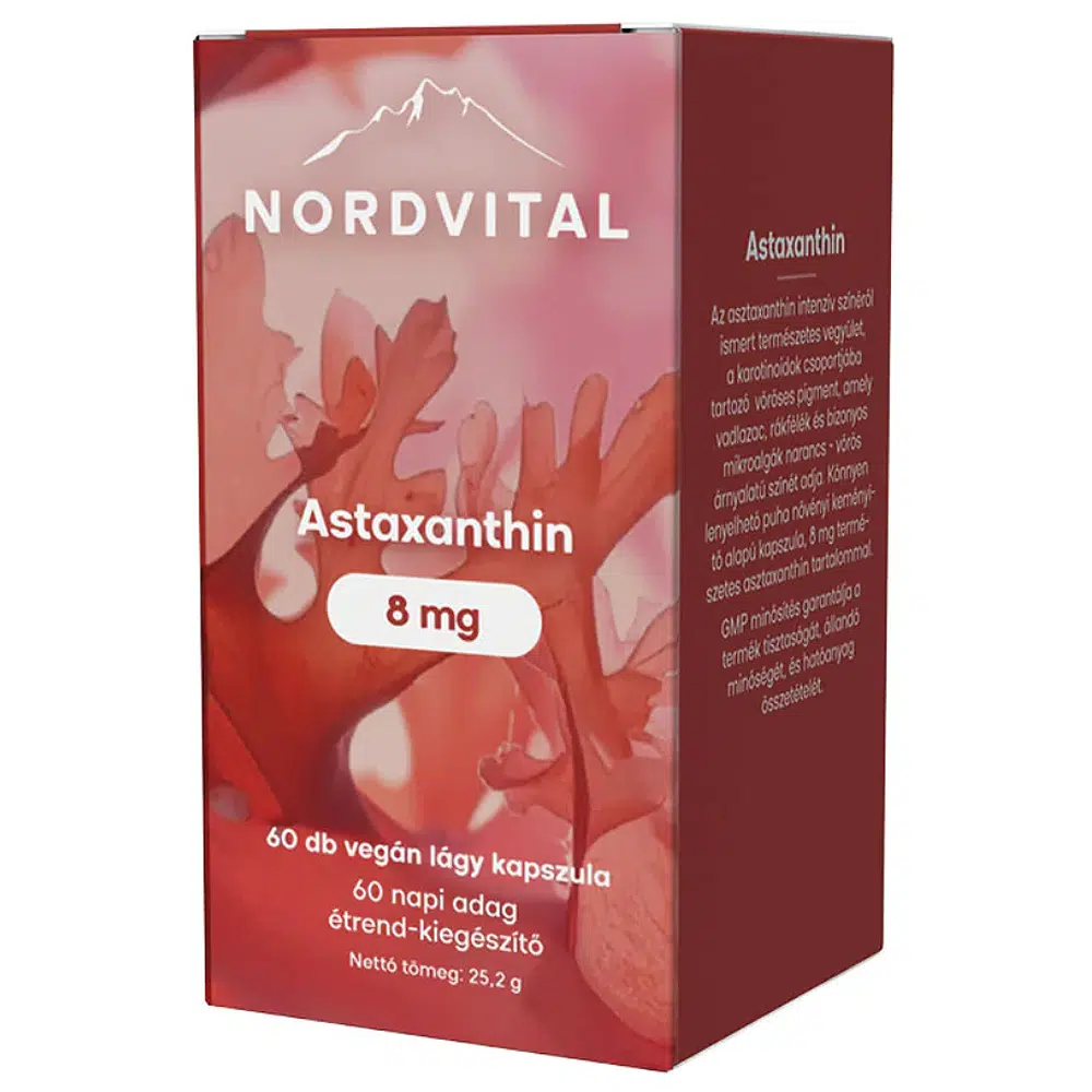 Nordvital Astaxanthin 8mg kapszula - 60db 1 Nordvital Astaxanthin 8mg kapszula - 60db