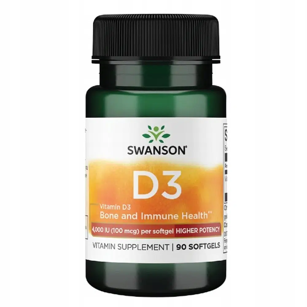 Swanson D3-vitamin 4000NE lágyzselatin kapszula - 90db 1 Swanson D3-vitamin 4000NE lágyzselatin kapszula - 90db