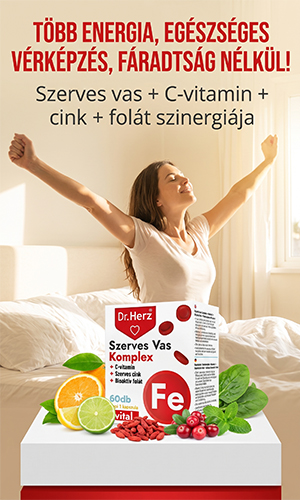 Dr. Herz Szerves Vas komplex+C-vitamin+Szerves Cink+Folát kapszula